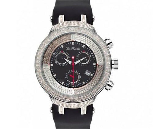 Joe Rodeo Master Black Dial Watch 2.20ct Diamonds