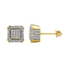 Gold Ballers CZ Hip Hop Earrings