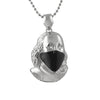 Ben Franklin Mask Rhodium Hip Hop Pendant