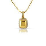 Gold Metal Gem Style CZ Hip Hop Pendant