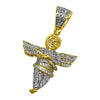 Cherub Angel .32cttw Diamond Hip Hop Pendant 10K Yellow Gold