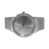 Minimalistic All Silver Mesh Band Watch